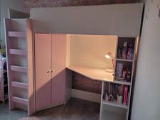 High sleeper bunk bed (with