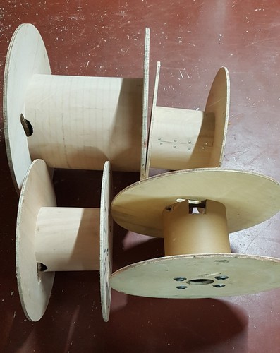 Large plywood cable reel - reel, for