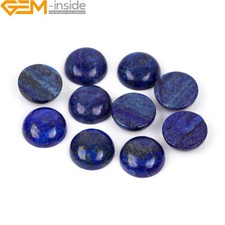 Blue Lapis Lazuli CAB Cabochon Beads For Jewellery Ring Pendant Making 5Pcs