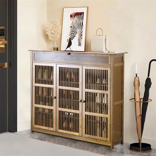 Large wooden shoe cabinet - large,
