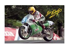 Joey Dunlop 11 A4 reproduction autograph picture poster with choice of frame