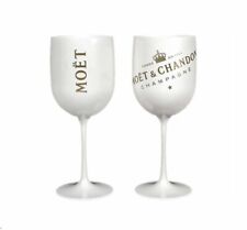 Set Of 2 - Moet & Chandon White Ice Imperial Acrylic Champagne Glasses Moët