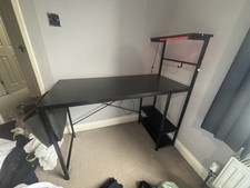 Gaming Table with LED Lights 110cm Length X 50cm Width X 113cm Height