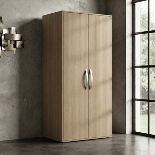 Door wardrobe with hanging - door,