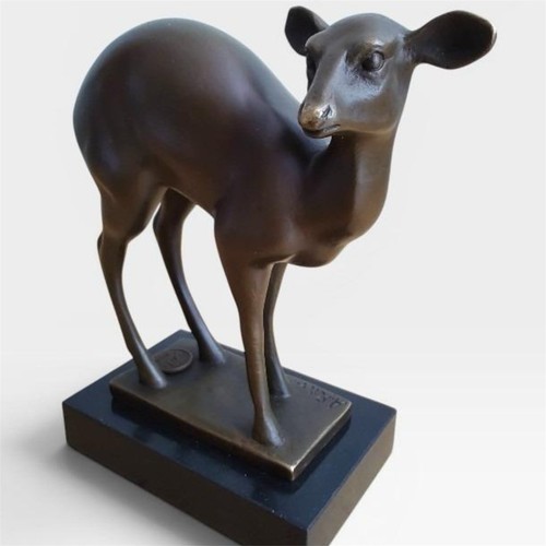 Bronze statue antelope - bronze,