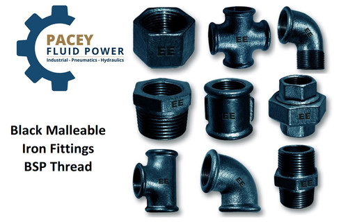Black malleable iron pipe - black,