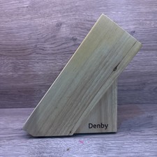 DENBY Solid Wooden Knife Storage Block 