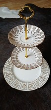 Gold And White Pretty Vintage 3 Tier Cake Stand