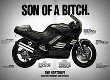 A4 Metal Sign Norton F1 1