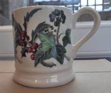 Emma Bridgewater NEW First Quality Christmas Holly & Ivy 1/2 Pint Mug