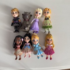 Disney Princess Mini Toddler Dolls Bundle X 8 - Roughly 3” Frozen & SVEN