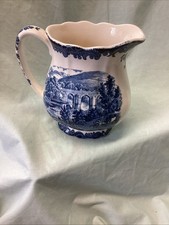 Vintage Royal Worcester Palissy 1790 Avon Scenes Jug 5.5"
