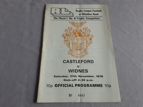 Castleford widnes 1976 - widnes,