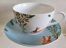 Portmeirion Tree of Life Large Breakfast Cup & Saucer Lovely Condition 