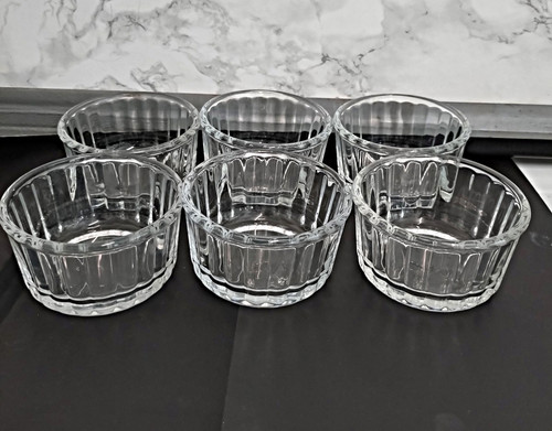 Set pyrex clear glass - of,