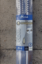 Swish Polaris 32mm Corded Curtain pole, 3.75 metres, Brushed Silver, unopened.