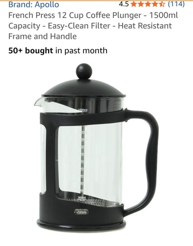 Apollo french press cup - press, 12