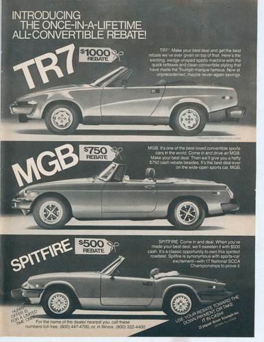 1980 triumph tr7 - triumph, spitfire