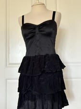 Motel Rocks Strappy Sleeveless Black Short Dress Size M