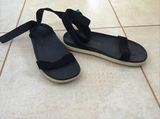 NATIVE Black Foam Ankle Strap/Gladiator Style  Shoes / Sandals, Size UK 7