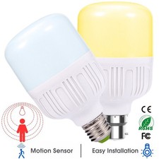 9W 12W 15W LED Sensor Light Bulbs E27 B22 Radar PIR Motion Sensor Lamp LED Bulb