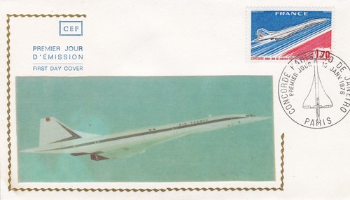 France 1976 fdc concorde paris - concorde,