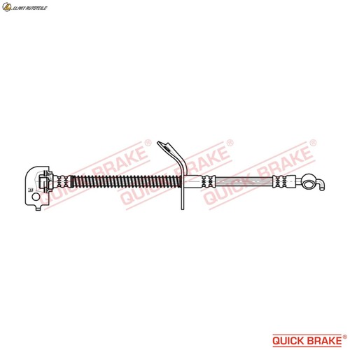 Brake hose 887 for kia - hose,
