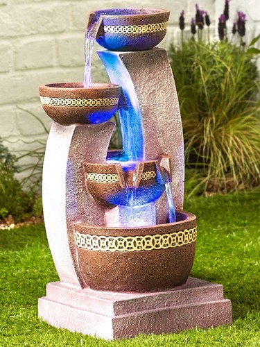 Azure columns water feature - azure,