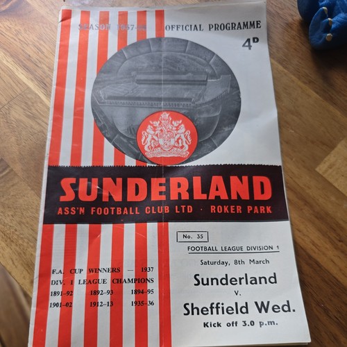 Football programme booklet - football,