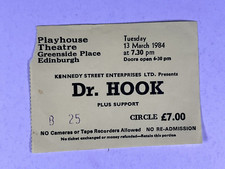 Dr. Hook Concert Ticket