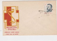 Poland 1957 Polish Medicine Hypodermic Needle Cancel FDC Stamp Cover Ref  23037