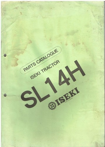 Iseki model sl14h - model, tractor