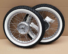 2x Simson complete wheel white wall alloy rim stainless steel spokes S50 S51 S70 KR51