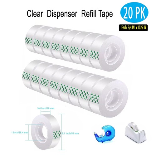 Clear transparent tape - transparent, rolls