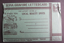 Sepia Gravure Lettercard Six latest views of Local Beauty Spots - RHAYADER