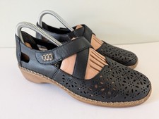 LADIES RIEKER LOW HEEL CUT OUT