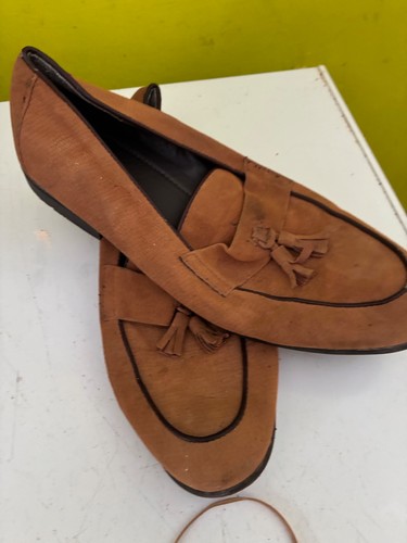 Topman leather tan loafers - topman,