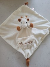 Sophie le Giraffe Cream Comforter Puppet Doudou with Pocket & Dummy Holder Pouch