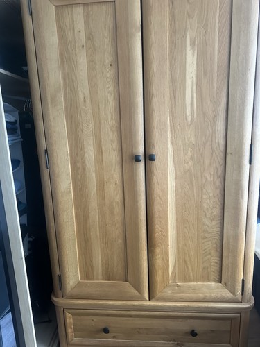 Solid oak door wardrobe with - solid,