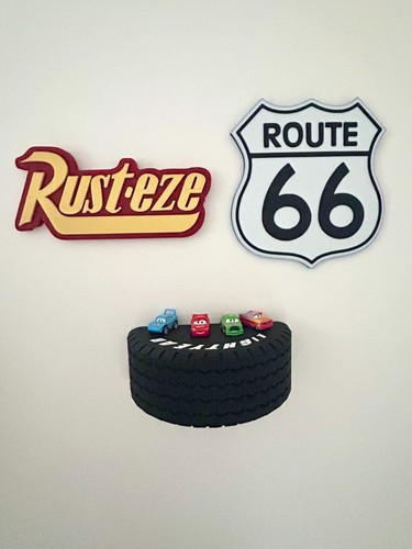 Car tyre wall shelf small - car,