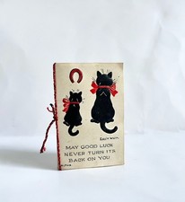 Louis Wain Miniature Black Cat Calendar, 1936