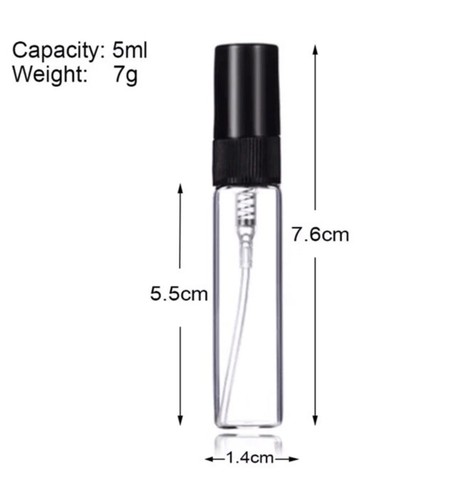 5ml clear glass - 5ml, bottles