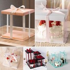 Large Clear Gift Boxes Cake