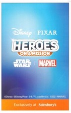 SAINSBURY'S - HEROES ON A MISSION - CARDS - STAR WARS - DISNEY - MARVEL - PIXAR