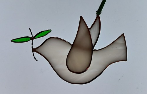 Stained glass dove - of, peace