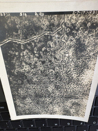 Ww1 original aerial trench - original,