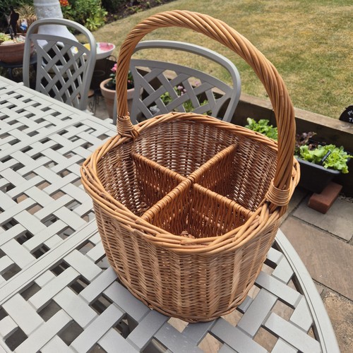 Wicker basket with handle - wicker,
