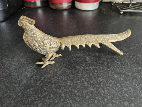 Decorative brass pheasant - decorative,