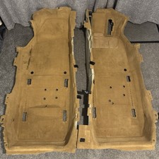 Porsche Cayman S 981, RHD Left & Right Floor Carpets, In Beige - Used