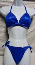 Shiny Blue Bikini Swimsuit 2